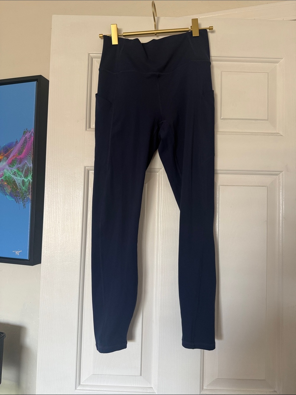 Fabletics Dark Navy High-Waist Performance Leggings